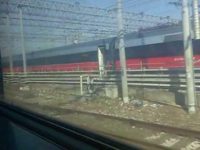 Partenza da Napoli Centrale dal treno