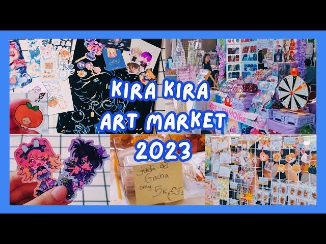 Art market & merch haul!! | Kira Kira ART MARKET Aug 2023 Day 1