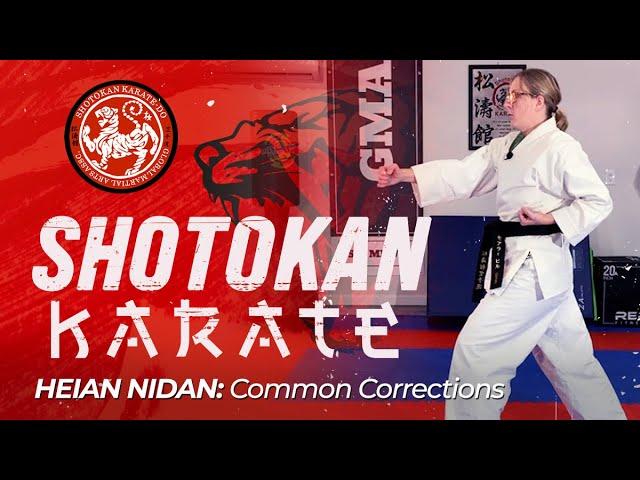 Shotokan Karate | SHORT LESSON: Heian Nidan - Common Corrections