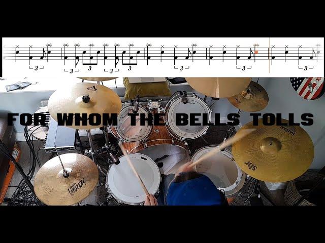 Metallica - For Whom The Bell Tolls - Drum Cover With TABS