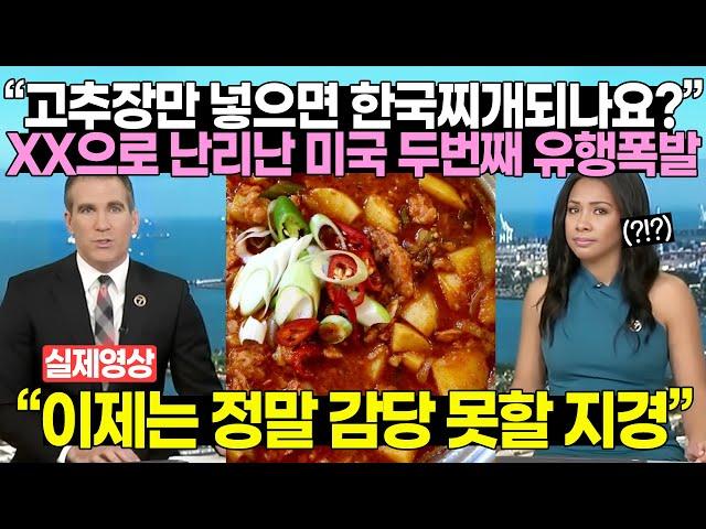 “고추장만 넣으면 한국찌개되나요?” XX으로 난리난 미국 두번째 유행폭발 "이제는 정말 감당 못할 지경"