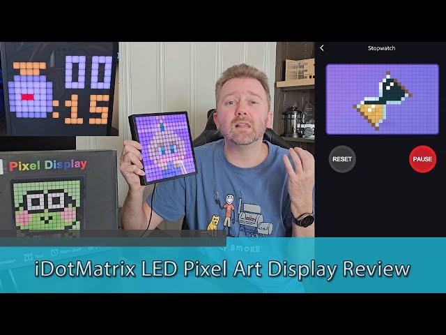 PROGRAMMABLE LED SIGN - iDotMatrix LED Pixel Art Display Review