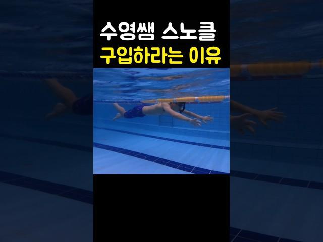 수영쌤이 스노클을 구입하라고 하는 이유