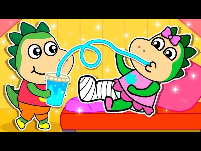 Oh no!  Sparkle has Broken her Leg! Health Tips and Other Stories for Kids by Fire Spike