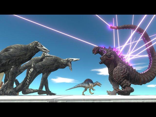 Run Away from Skull Crawler | Saved by Shin Godzilla - Animal Revolt Battle Simulator