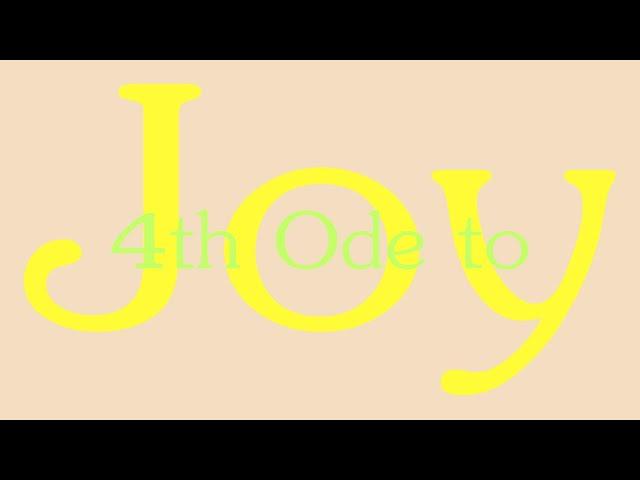 Ode to Joy 4 (4 Odes to Joy #4 of 4)