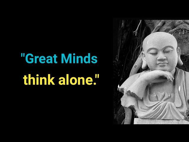 Great Minds Think Alone. Motivational  Wisdom Quotes On Positive Thinking@INSPIRING  INPUTS