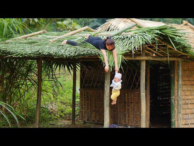 FLL VIDEO: Build a bamboo house with your children in 10 days, build a farm life - Single mother