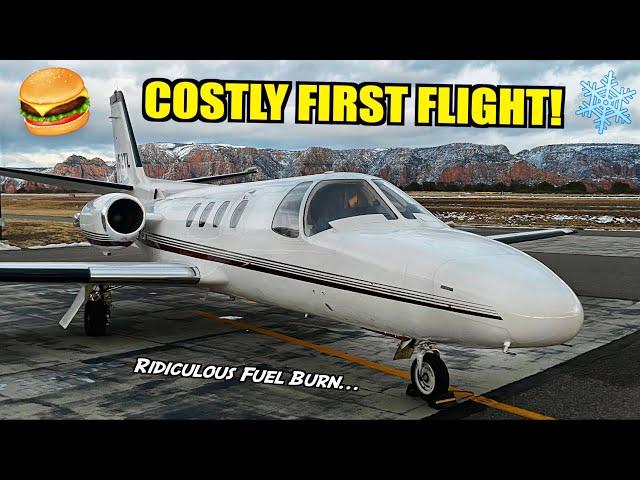 $2000 Hamburger Run In Our New Cessna Citation 501SP! (Terrible .91 MPG)