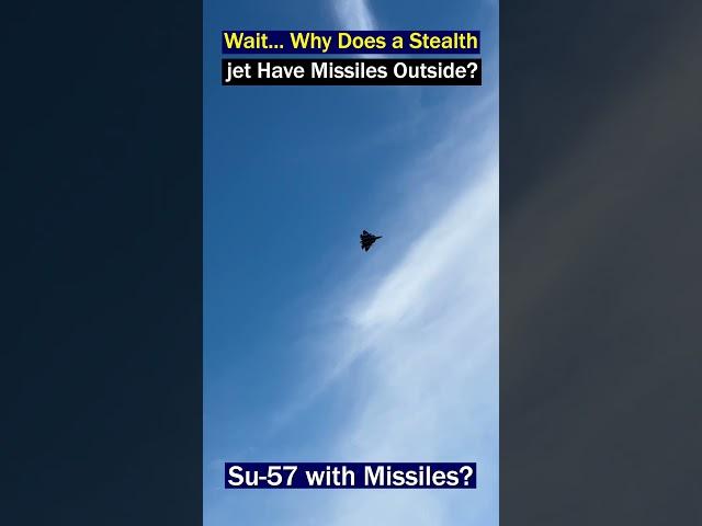 Su-57 Stealth Fighter Spotted with External Missiles!