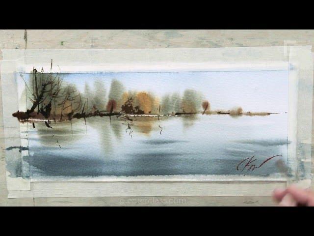 Artist Sergey Kurbatov. Reflection. Watercolor