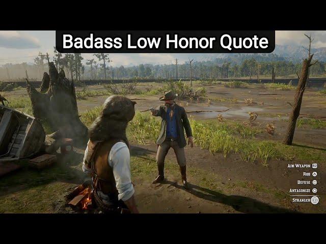 RARE Low Honor Arthur Is So Cold (Hidden Dialogue) - RDR2