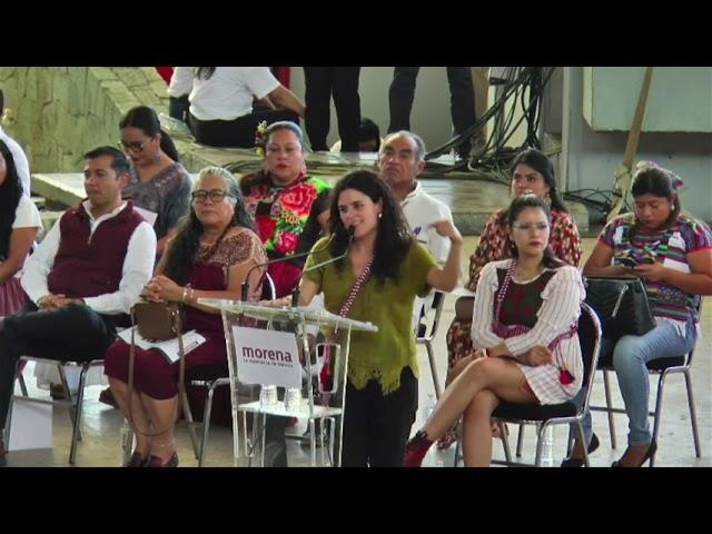 Palabras de Luisa María Alcalde Luján Asamblea Informativa Morena en Oaxaca