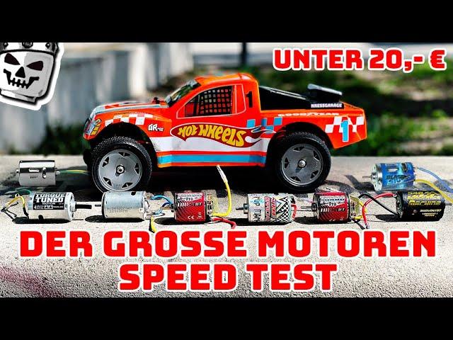 RC Motoren Test Brushed unter 20 euro bis 40 KM/H Top Speed