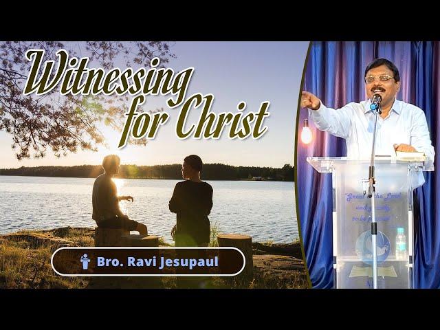 Witnessing for Christ | Bro. Ravi Jesupaul | Interface Corporate Catchup - September 2024