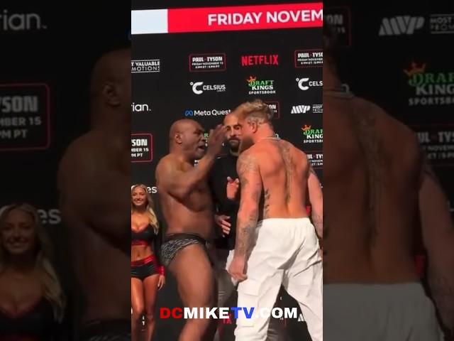 Mike Tyson SLAPS Jake Paul at Weigh-in  Faceoff