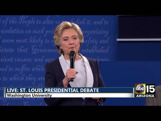 Presidential Debate - DT: Bc you'd be in jail! - Hillary Clinton vs. Donald Trump