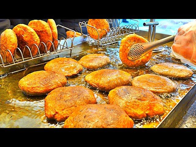 여름에도 줄서서 먹는 공갈호떡?! 굽자마자 팔리는 일산시장 수수호떡 맛집 Popular Sweet Millet Pancake - Korean Street Food