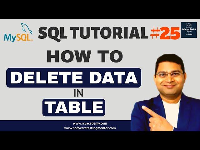 SQL Tutorial #25 - How to Delete Data in SQL Table