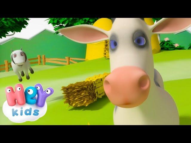 Cow Song  Cartoon for kids | HeyKids Nursery Rhymes | Animaj Kids