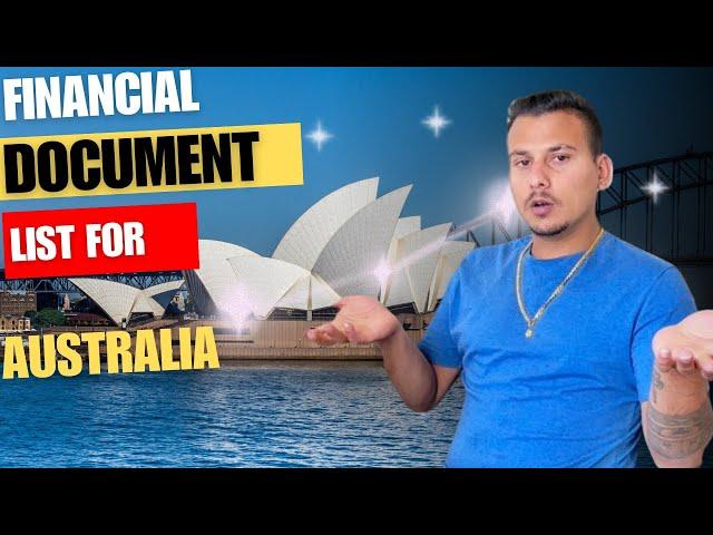 FINANCIAL DOCUMENT ma k k chainxa || Documents required for australian student visa.