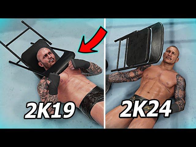 WWE 2K24 vs WWE 2K19 Details Comparison