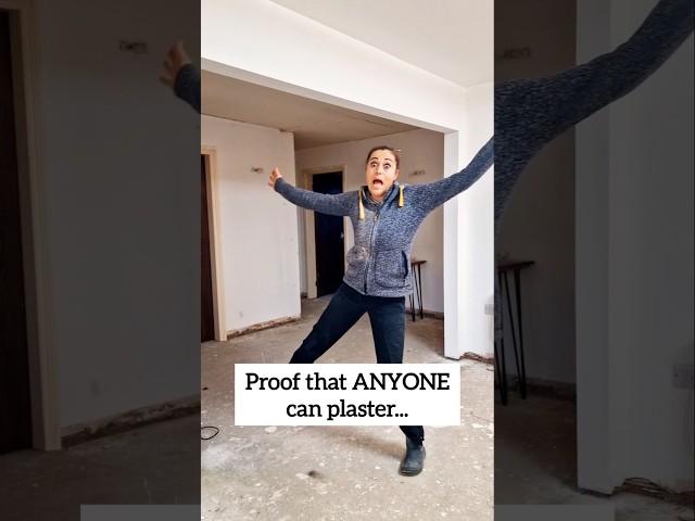 Proof that ANYONE can plaster!