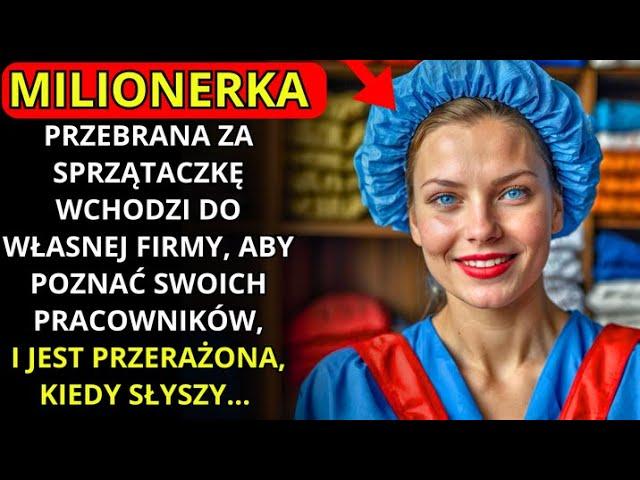 MILIONERKA PRZEBIERA SIĘ ZA SPRZĄTACZKĘ I WCHODZI DO WŁASNEJ FIRMY... JEST PRZERAŻONA, GDY...