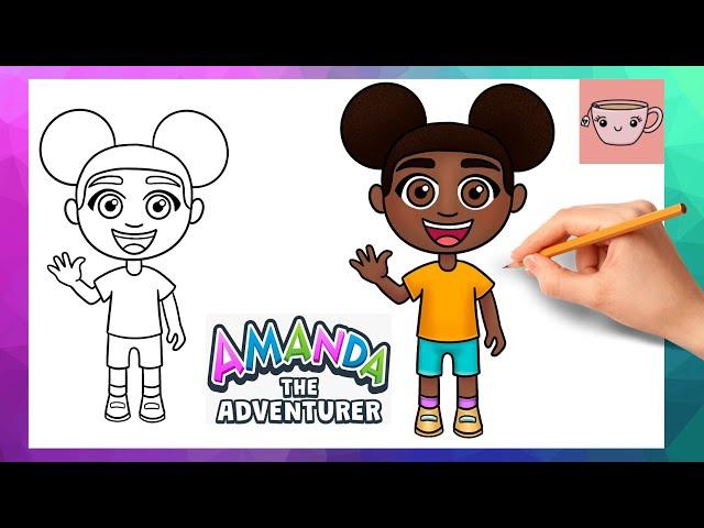 How To Draw Amanda The Adventurer | Cute Easy Step By Step Drawing Tutorial