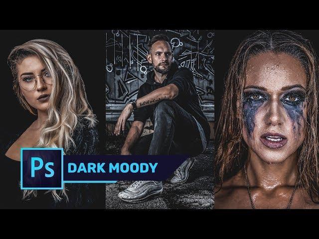   How to Create DARK & MOODY Color Effect in Photoshop  | Free Preset