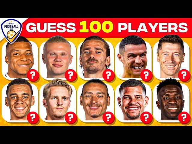 GUESS 100 FOOTBALL PLAYERS  LEVEL EASY, MEDIUM, HARD, IMPOSSIBLE! | FOOTBALL QUIZ 2024