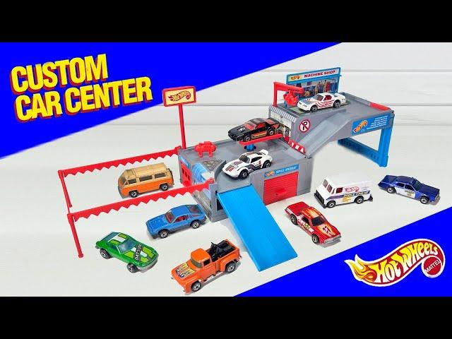 Hot Wheels Custom Car Center Sto & Go Playset (1989) - Retro Review, Unboxing, and Build