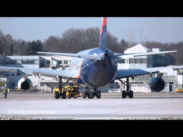 Aeroflot Iljuschin Il-96 landing and start at Salzburg Airport