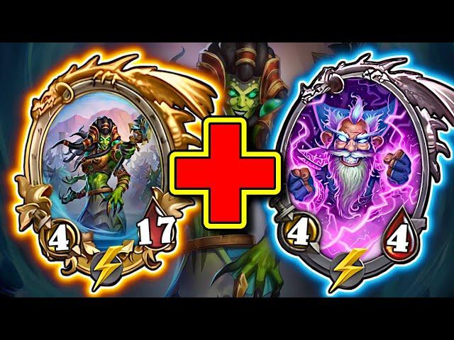 This combo is BROKEN with Nagas! | Hearthstone Battlegrounds