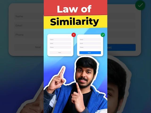 Law of Similarity #uxdesign #gestalt