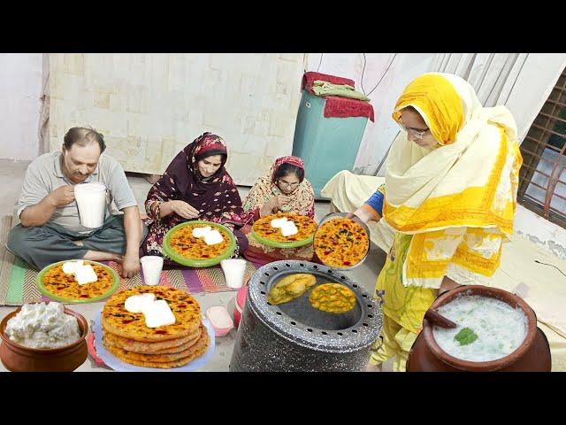 Hamari Dopahar Ki Routine butter lassi Tandoori Roti Ke Sath || Village Life || Irma's family