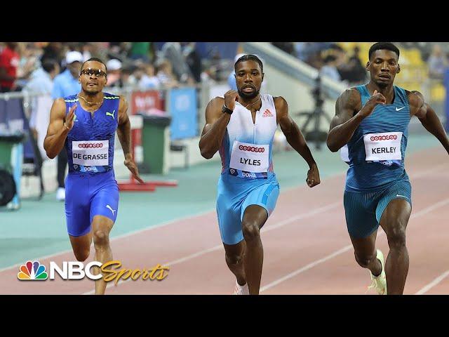 Noah Lyles starts 2022 with 200m win over two Olympic medalists in Doha | NBC Sports