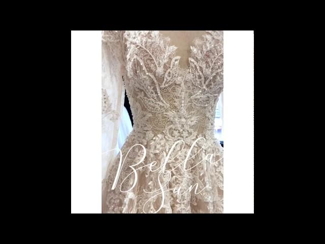 Livia Bride 莉維亞歐美頂級手工婚紗＿絕美長袖編織刺繡白紗