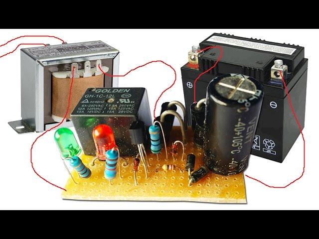 Simple Automatic charger circuit by using relay | Life hack kh