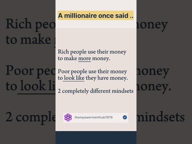 2 Mindsets: Why the Rich Get Richer & the Poor Stay Poor.               20 June 2025