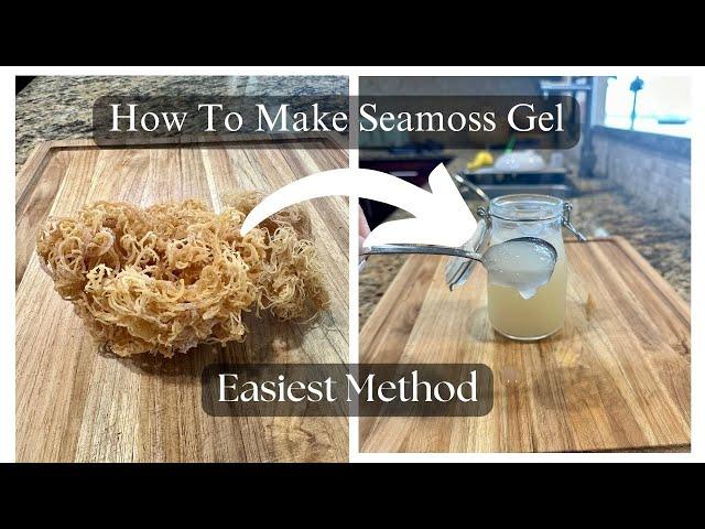 How To Make SEA MOSS Gel | Easiest Method | 3 Easy Steps | Healthy