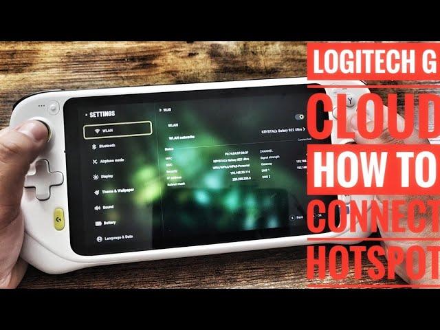 How to connect your Hotspot on the Logitech G Cloud Gaming System #logitech #logitechgaming #hotspot