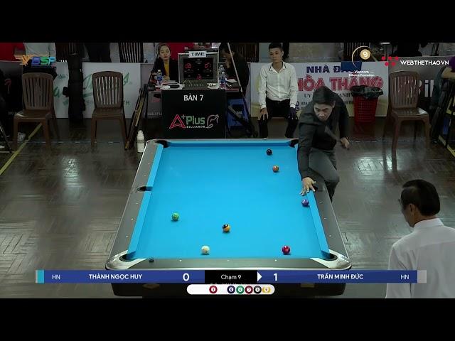 Trận đấu Thành Ngọc Huy vs Trần Minh Đức | Vòng 1 Giải Billiards & Snooker Quốc gia 2023