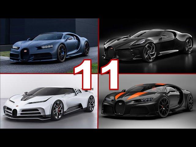 11 Bugatti Chiron Versions  | Specs, prices, units and information