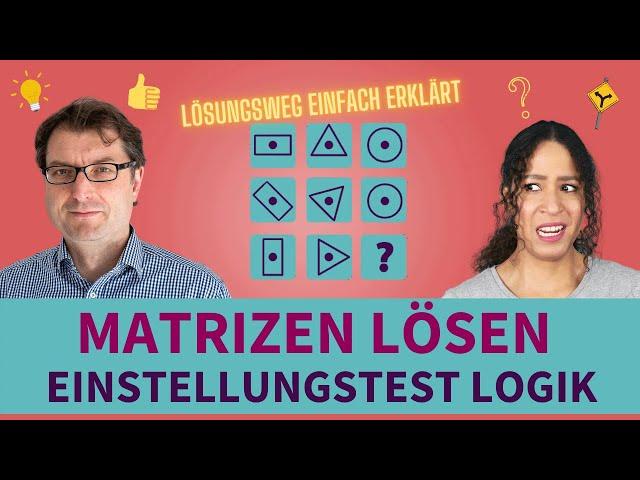 Matrizen lösen | Einstellungstest Logisches Denken trainieren #einstellungstest #logik #lernen