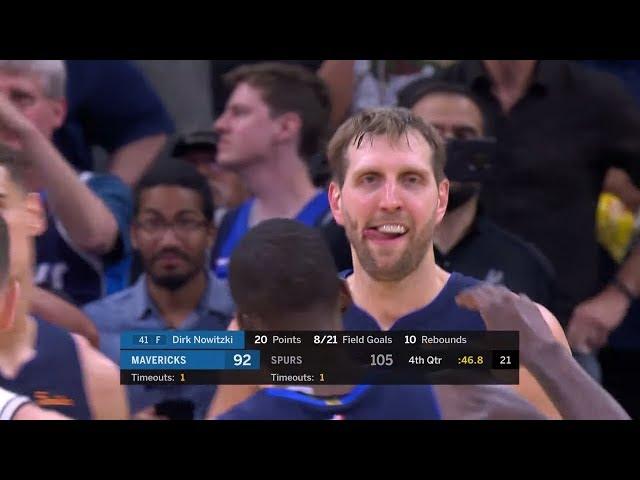 DIRK NOWITZKI'S LAST EVER BUCKET!