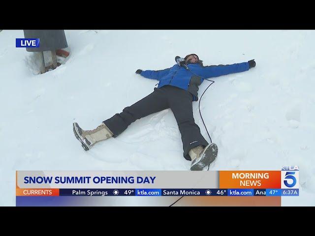 Skiers, snowboarders celebrate opening day at Snow Summit