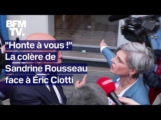 "Honte à vous monsieur Ciotti": Sandrine Rousseau interpelle le président des LR