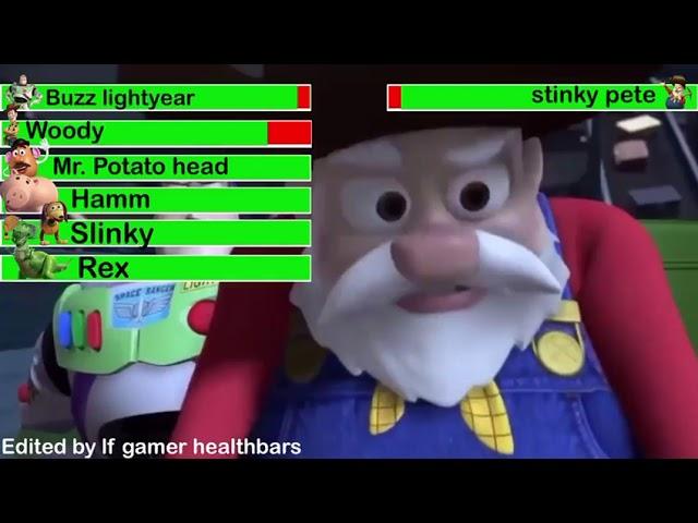 Toy story 2 (1999) final battle with healthbars