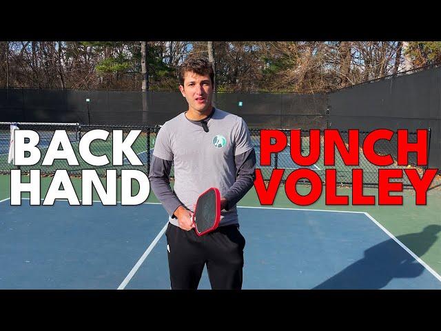 How to Hit a Backhand PUNCH VOLLEY!